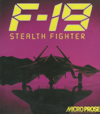 F-19 Stealth Fighter Amiga US box art